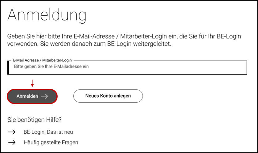 Anmeldung AGOV-Konto
